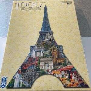 Vintage Schmid 3ft Tall Eiffel Tower Shaped 1000 Piece Puzzle NEW!